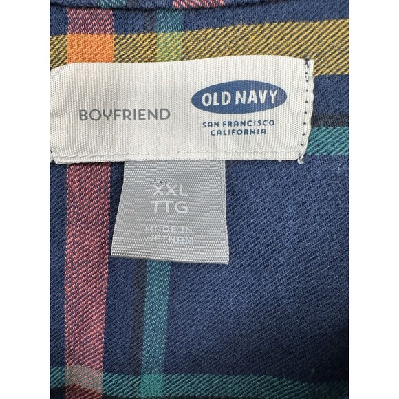 Old Navy Womens Size Xxl Boyfriend Shirt Flannel Evermore Taylor Swift Lookalike - Picture 8 of 8